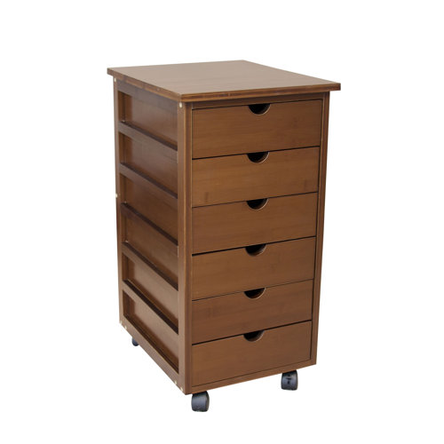 Latitude Run® 6 Drawer Storage Drawer with Locking Wheels Wayfair